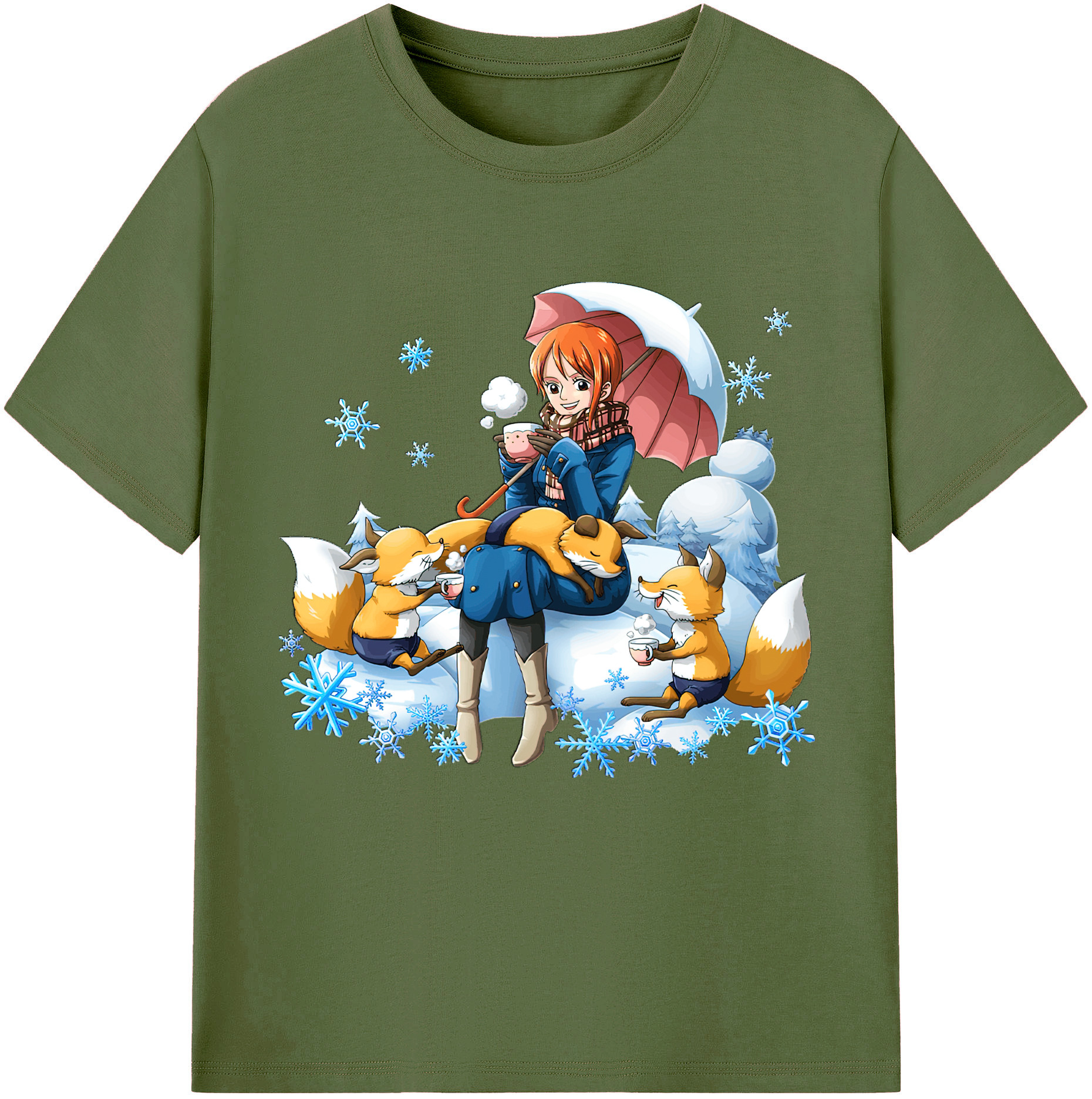 ワンピース ナミ ONE PIECE Nami 綿100％半袖Tシャツ（フロントプリント）